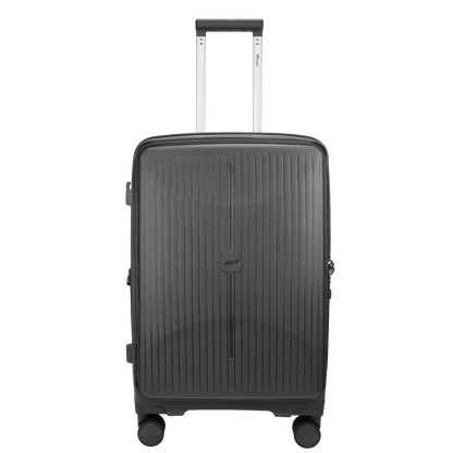 F Gear Myton Medium Front Opening Dark Grey Check-in Strolley