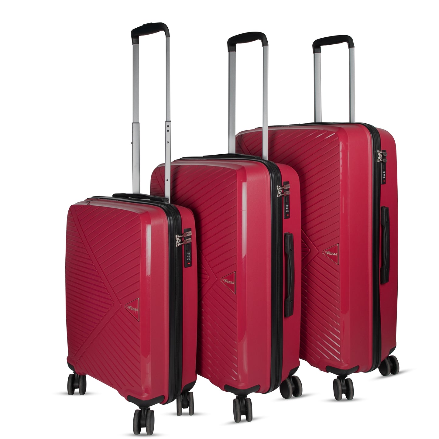 Eagle PP03 Rosebud Suitcase Set of 3