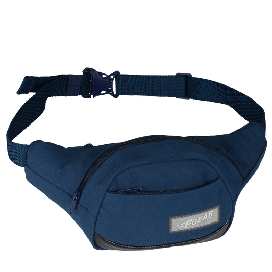 Touche Navy Canvas 4L Waist Pouch