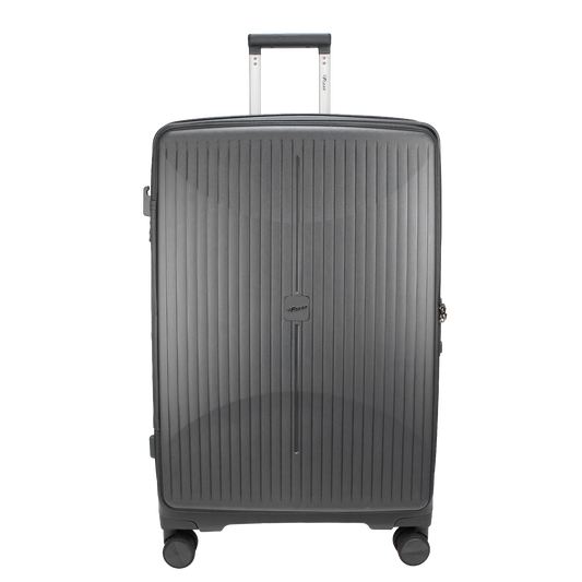 F Gear Myton Large Front Opening Dark Grey Check-in Strolley