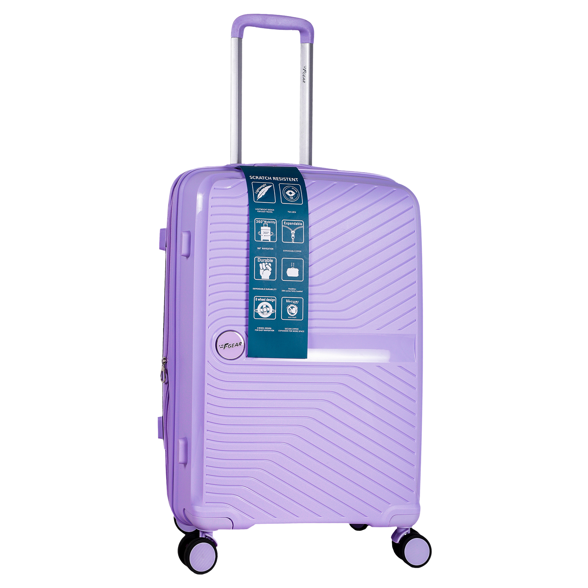 Hand Luggage Lilac Suitcase Nasher Miles Unisex Purple Jupiter