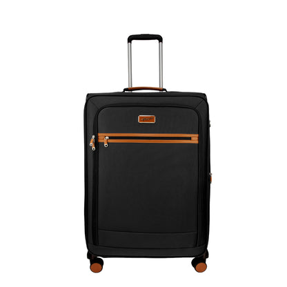 SoftAir Medium Black Check-in Suitcase