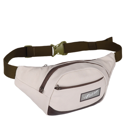 Touche Beige Canvas 4L Waist Pouch