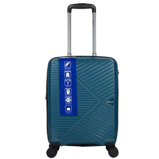 STV PP03 20" Peacock Blue Expandable Cabin (Small) Suitcase