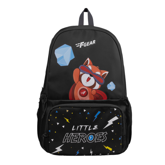 Little Heroes 22L Black Backpack
