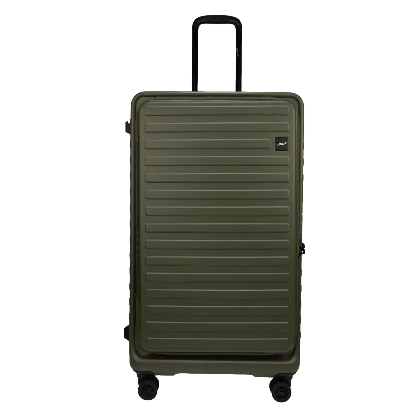 Windsor Army Green 76 cms Large Front Opening Trunk-Style Check-in Strolley with Expander