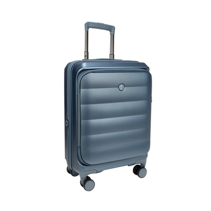 Valencia Small Pearl Blue 54 cms Front-Opening Cabin Strolley