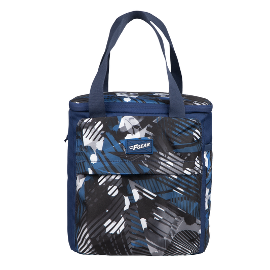 Hoover 7L Geometric Blue Black Lunch Bag