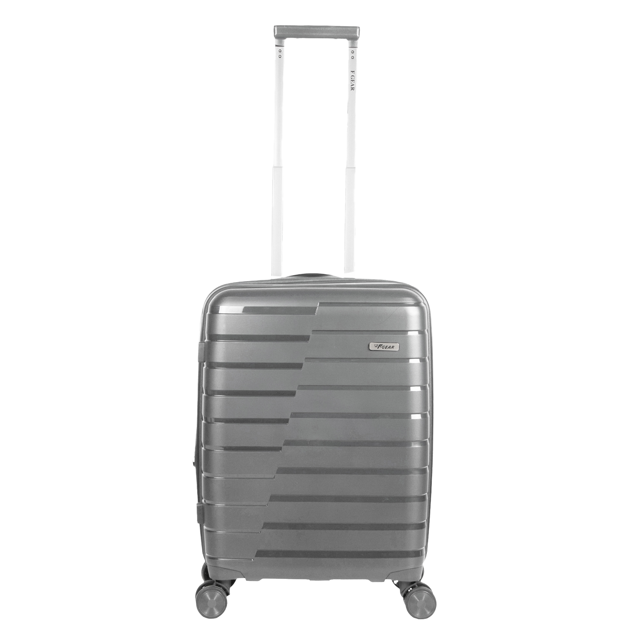Bastion 20" Light Grey Expandable Small Carry-On Luggage Suitcase