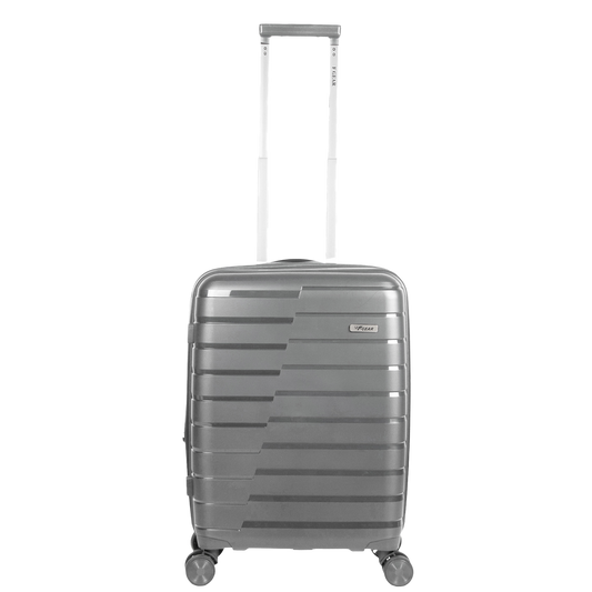 Bastion 20" Light Grey Expandable Small Carry-On Luggage Suitcase