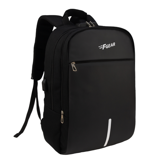 Omega 25L Black Laptop Backpack