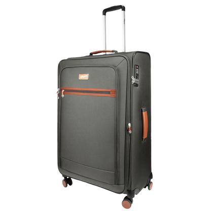 F Gear SoftAir Large Grey Check-in Suitcase