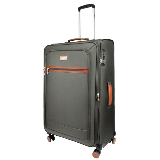 F Gear SoftAir Large Grey Check-in Suitcase