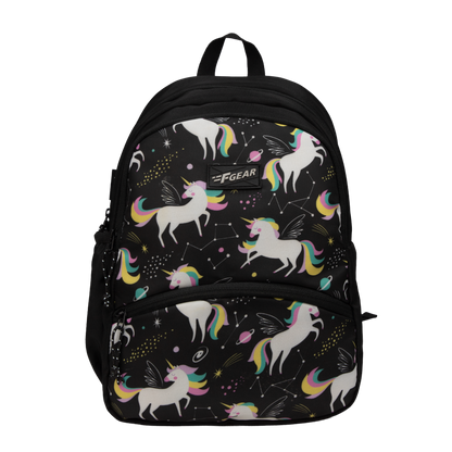 Brio 13L Black Unicorn Kids Backpack
