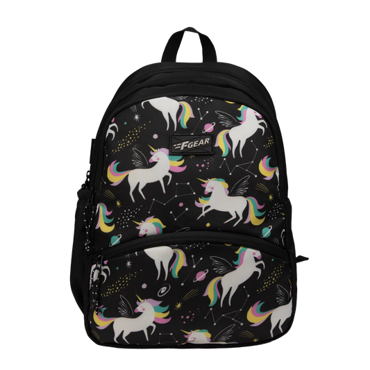 Brio 13L Black Unicorn Kids Backpack