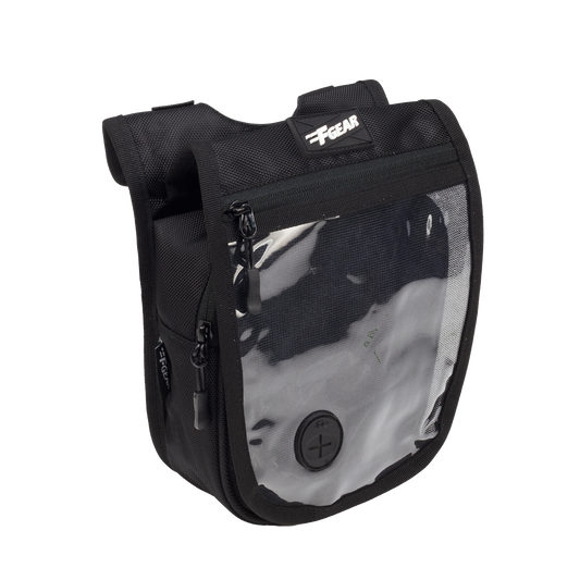 Alfie Black 2L Tank Pouch Motorcycle Bag with Rain cover & Headphone port