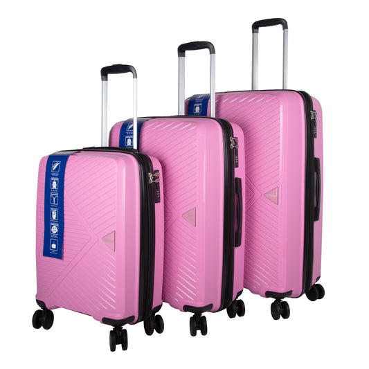 Goliath Pink Expandable Cabin Suitcase Set of 3