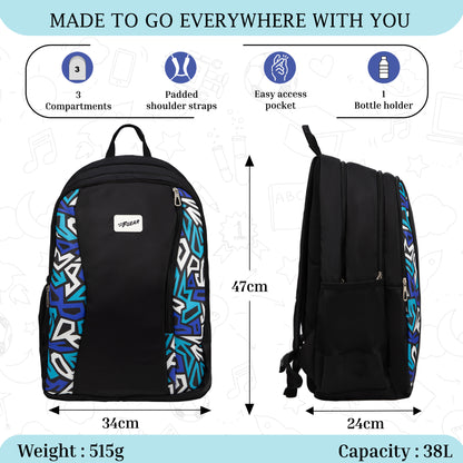 Nitro 38L Black Backpack