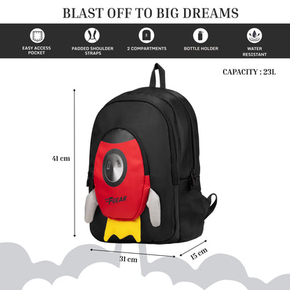 Cocoa 23L Rocket Black Backpack