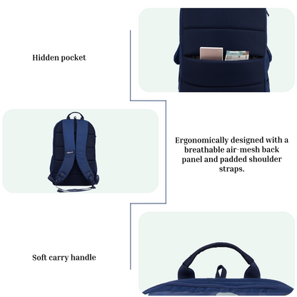 Akira Navy 26L Backpack