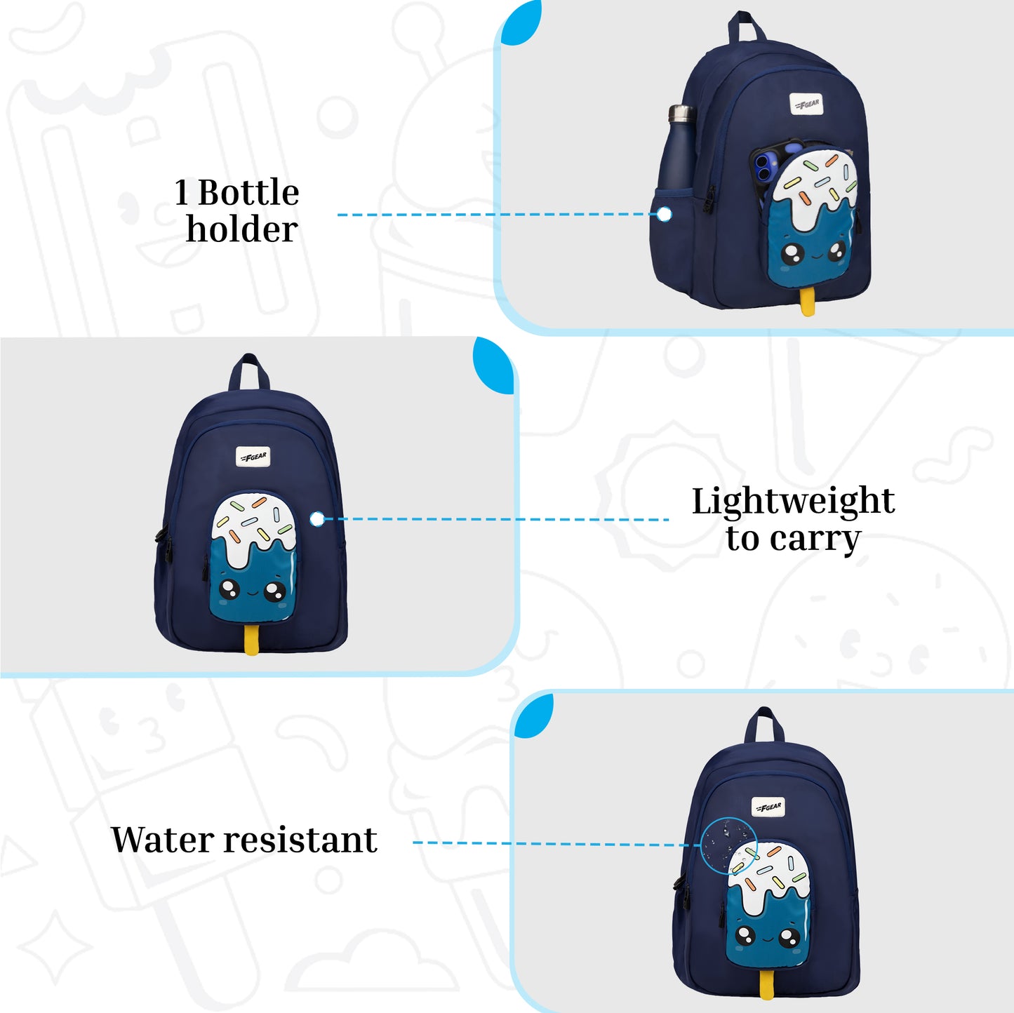 Cocoa 23L Popsicle Navy Blue Backpack