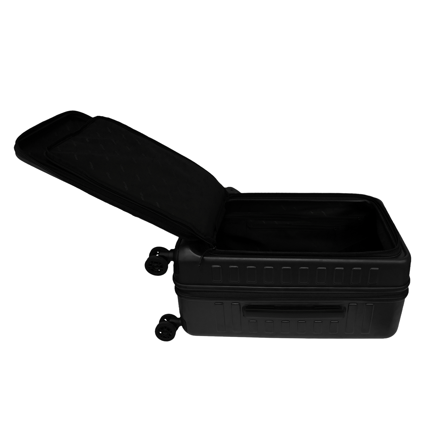 Windsor Black 56 cms Small Front Opening Trunk-Style Cabin Strolley with Laptop Sleeve & Expander