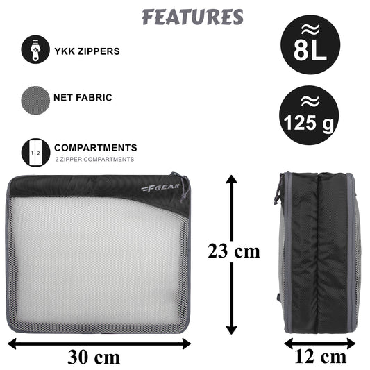 Organizy Medium Black Travel Packing Cube