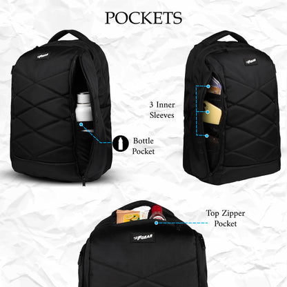 Helicon 30L Black Laptop Backpack