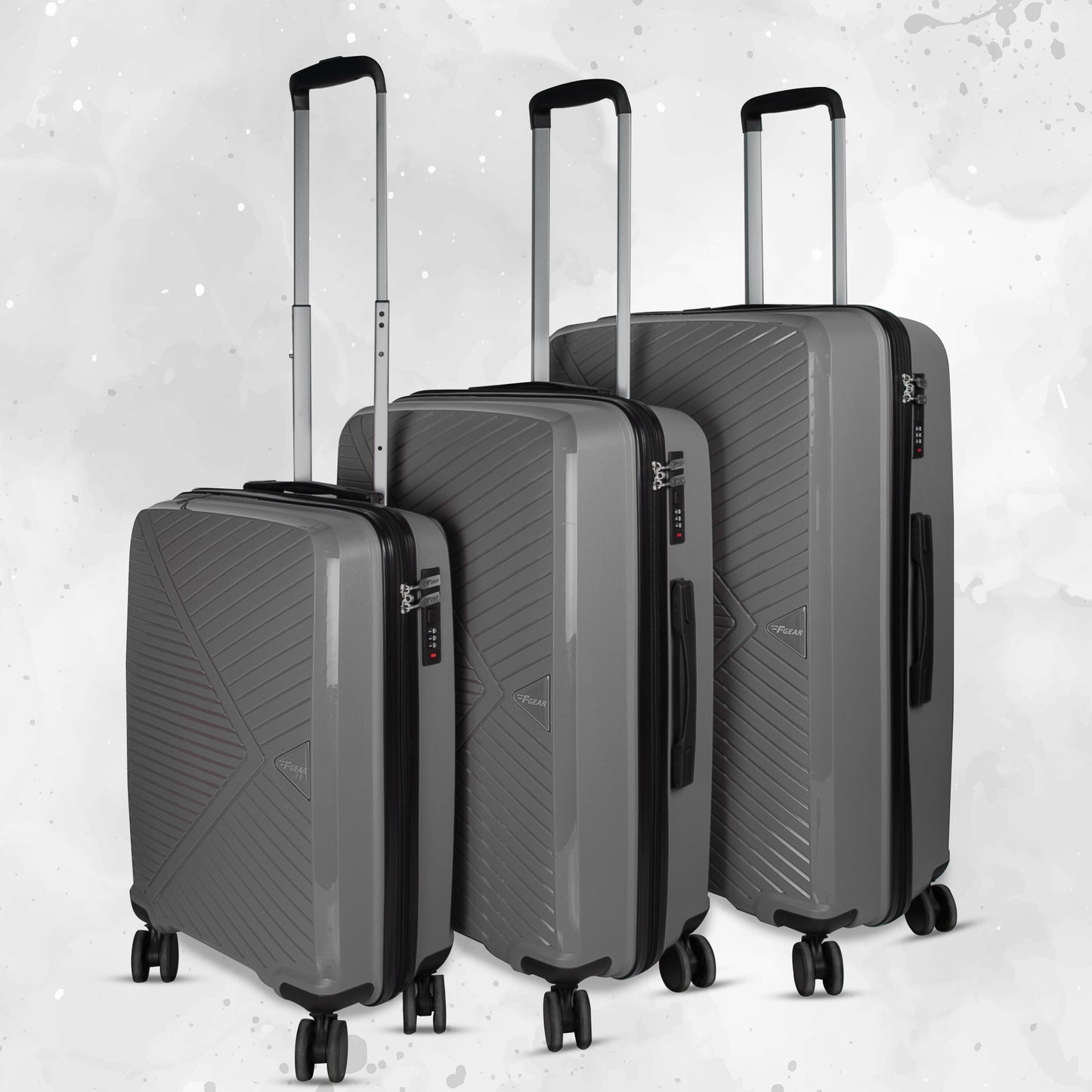 Eagle PP03 Grey Suitcase Set of 3