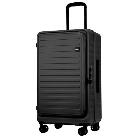 Windsor Steel Grey 68 cms Medium Front Opening Trunk-Style Check-in Strolley with Expander