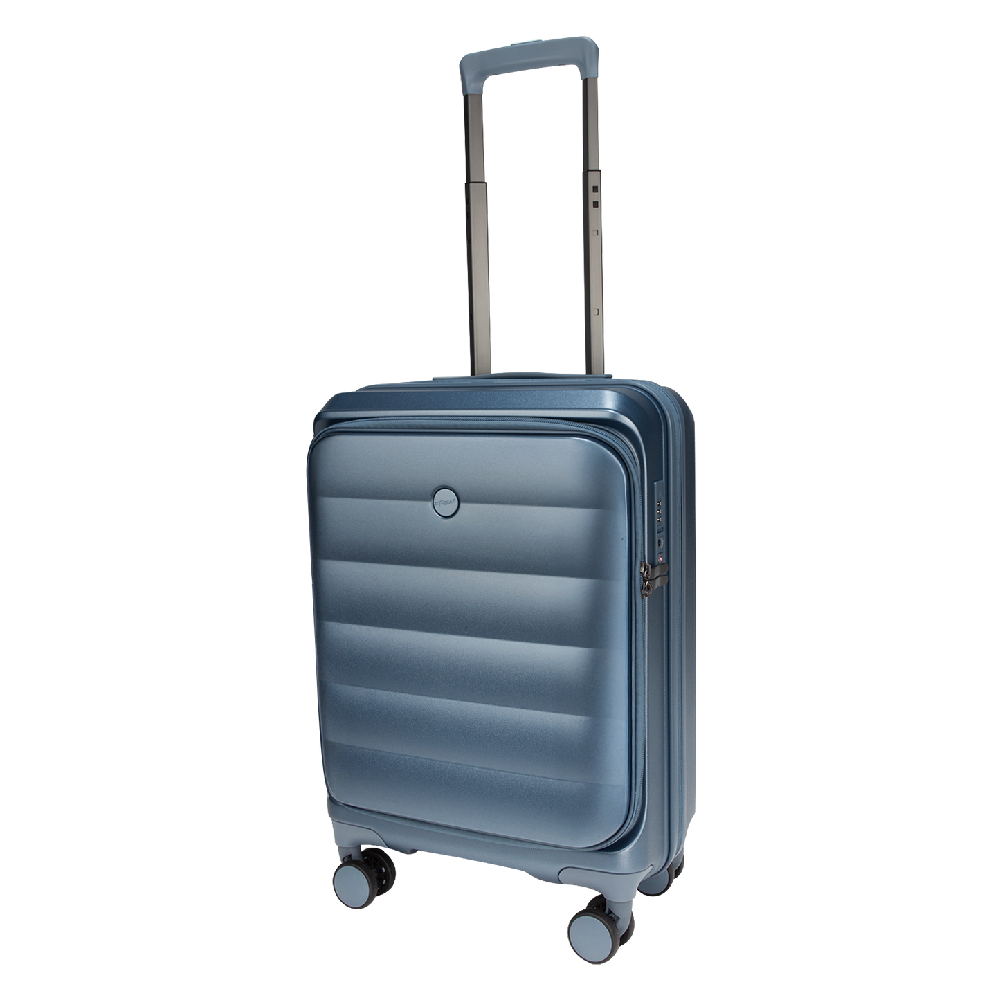 Valencia Small Pearl Blue 54 cms Front-Opening Cabin Strolley