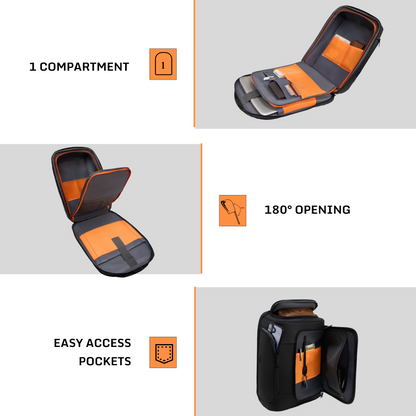 Shadow 25L Black Laptop Backpack