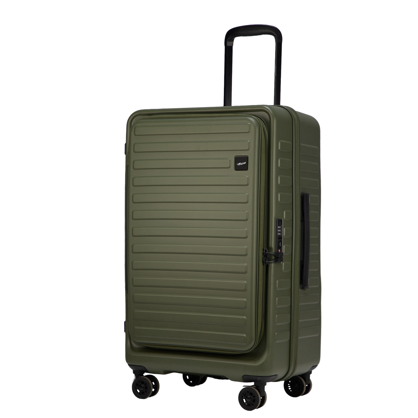 Windsor Army Green 68 cms Medium Front Opening Trunk-Style Check-in Strolley with Expander