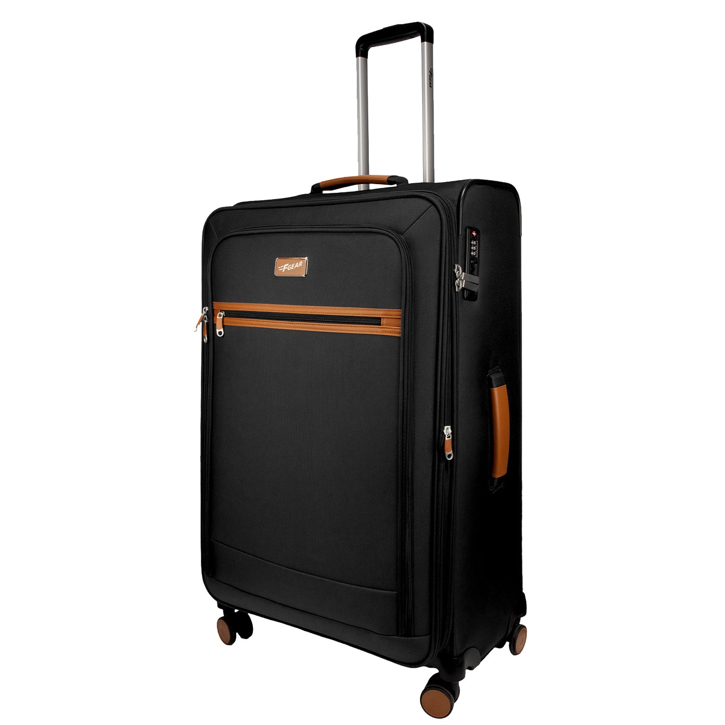 SoftAir Large Black Check-in Suitcase