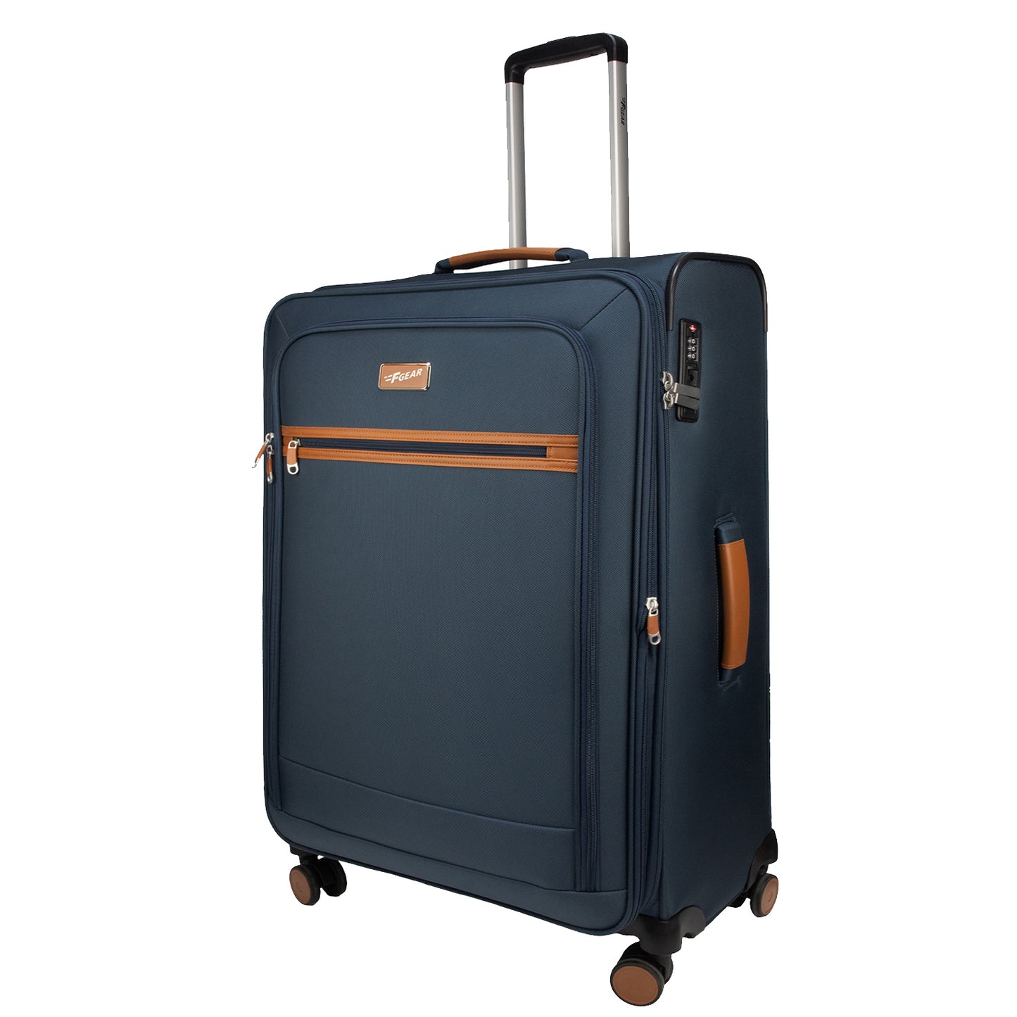 F Gear SoftAir Medium Navy Check-in Suitcase