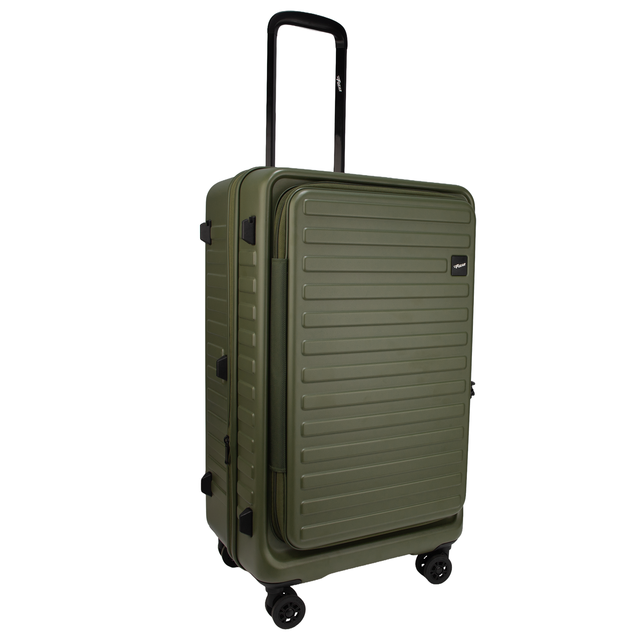 Windsor Army Green 68 cms Medium Front Opening Trunk-Style Check-in Strolley with Expander
