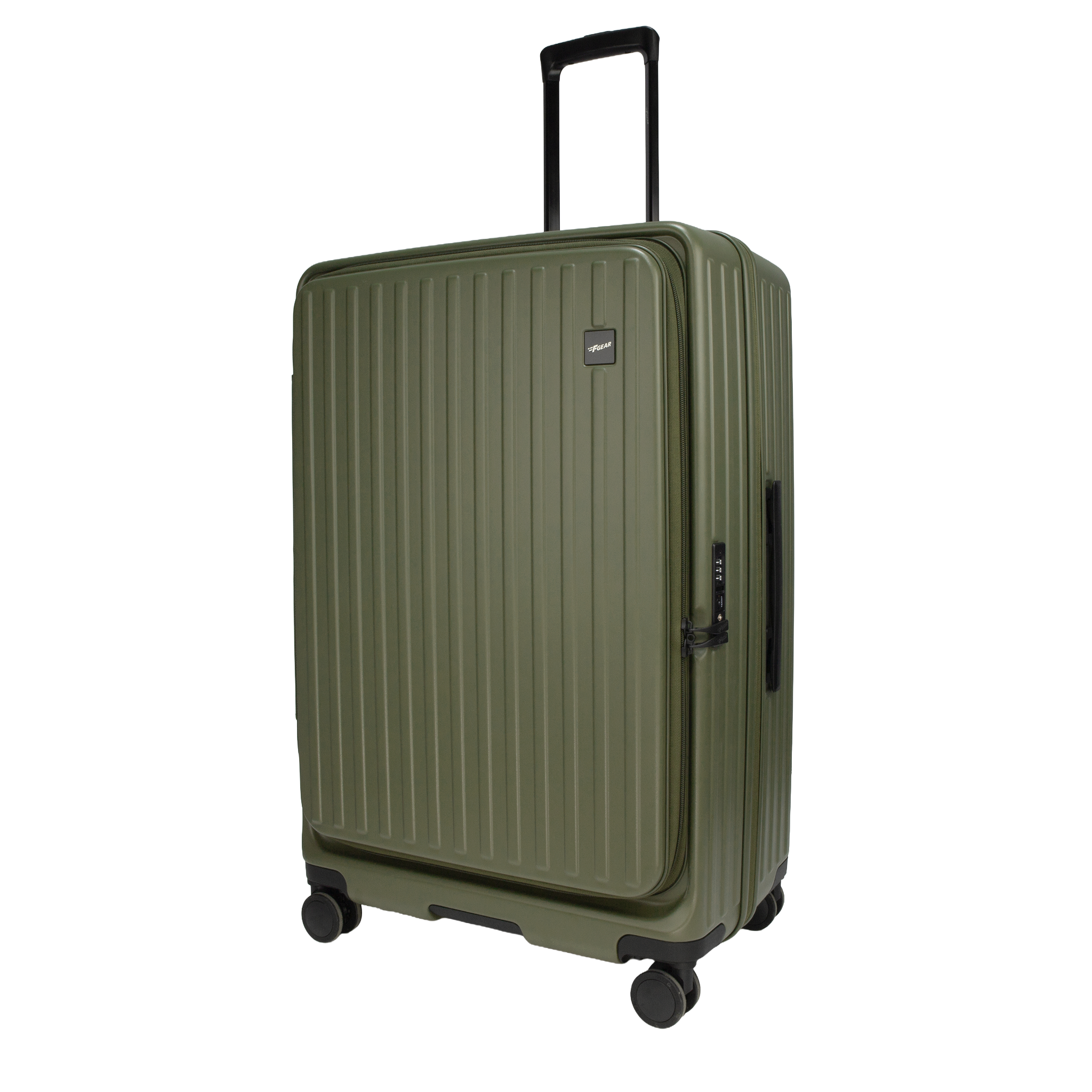 Montreal Large Army Green 76 cms Front-Opening Strolley