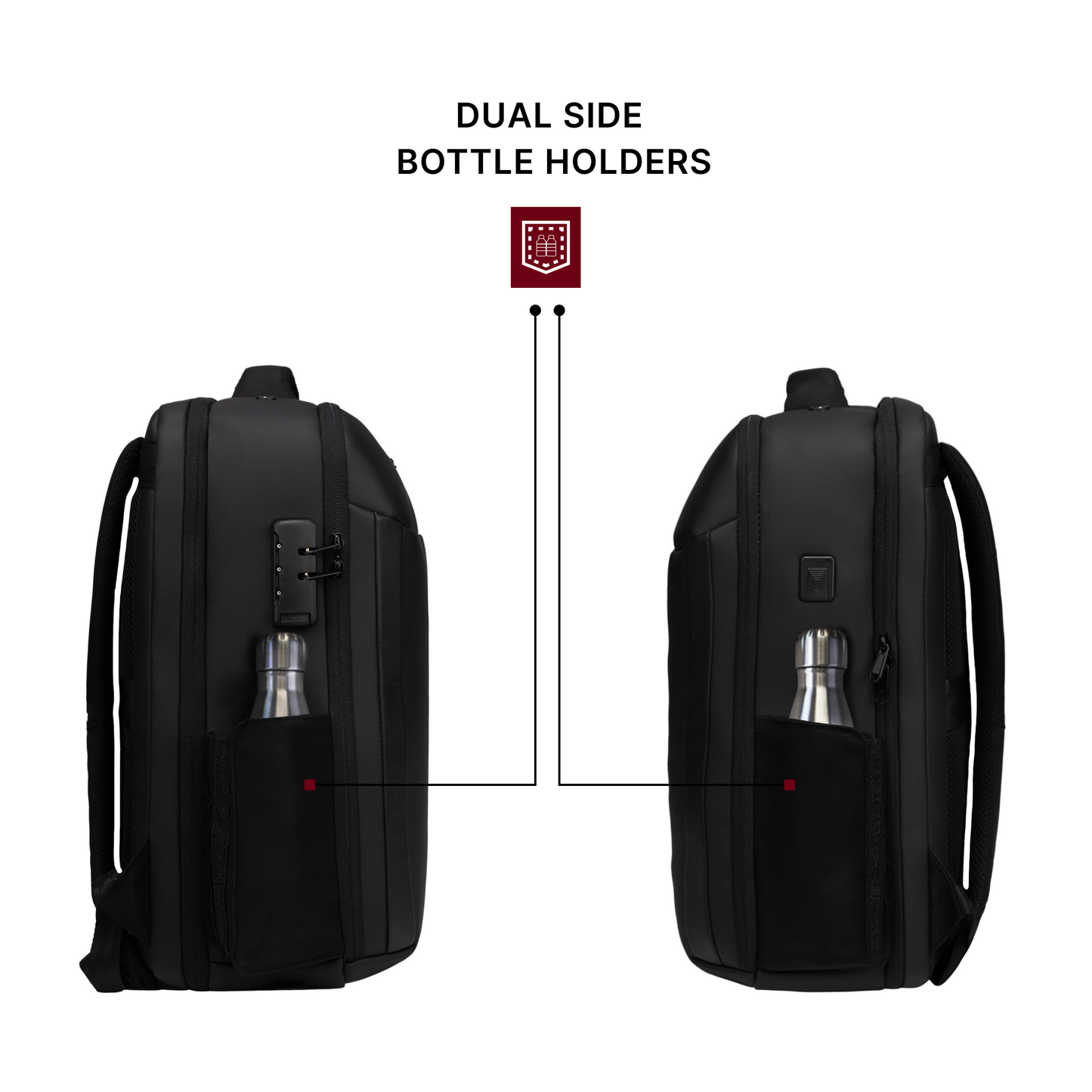 Kaneki 30L Black Laptop Backpack