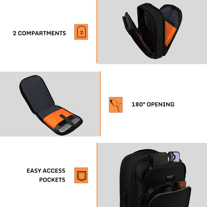 Reign 30L Black Laptop Backpack