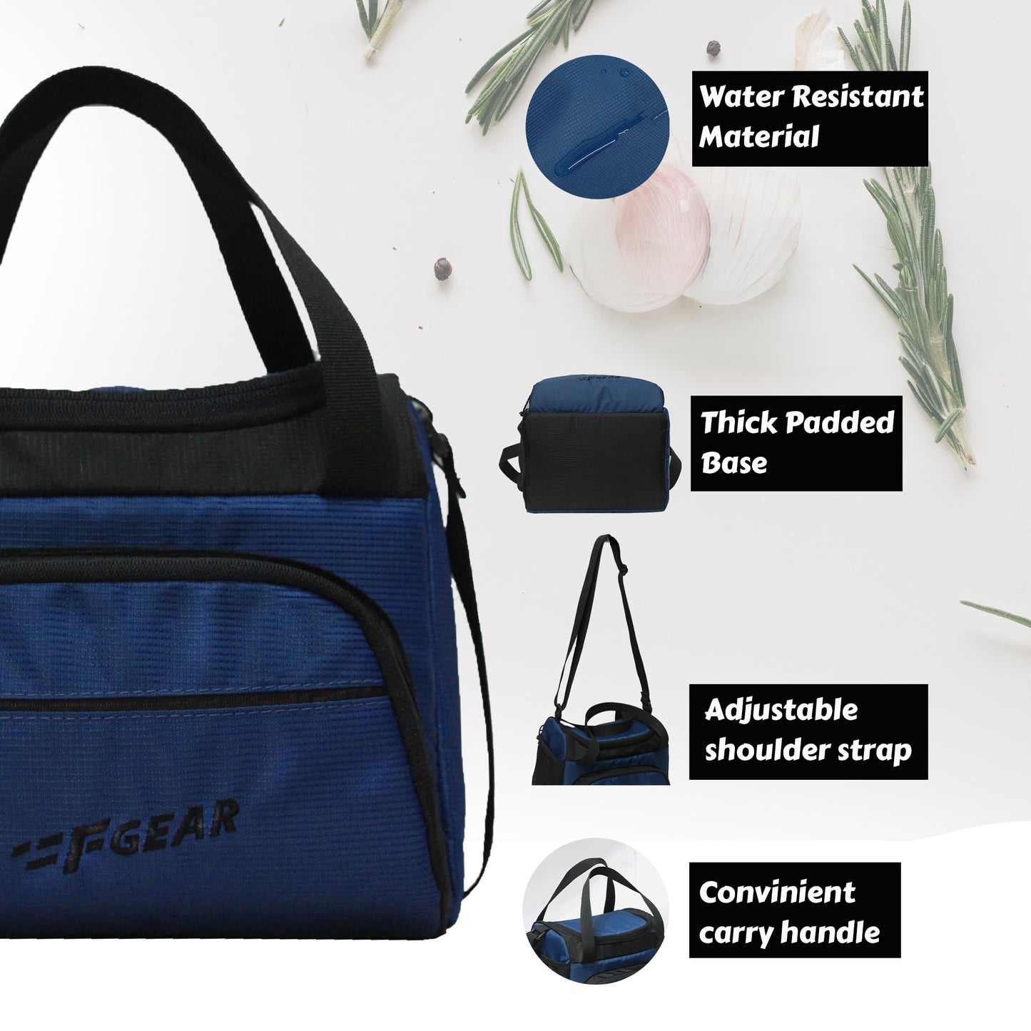 Yolo 6L Navy Blue Lunch Bag