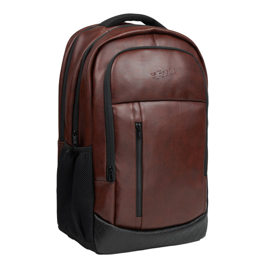 Bering 28L Tan Art Leather Laptop Backpack