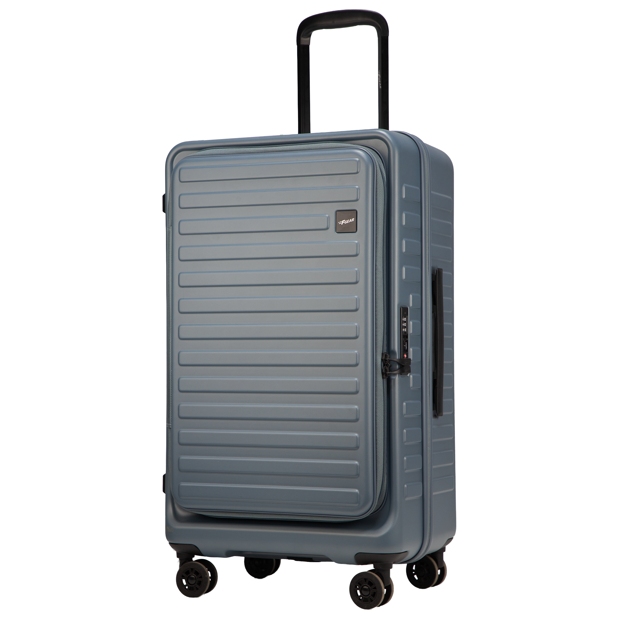 Windsor Stone Blue 68 cms Medium Front Opening Trunk-Style Check-in Strolley with Expander