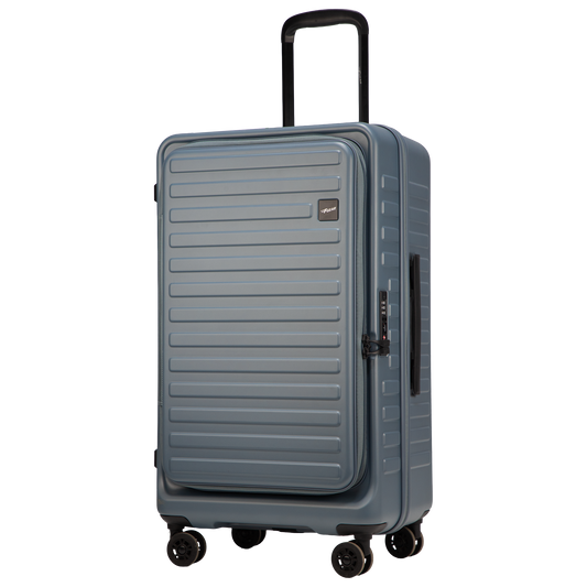 Windsor Stone Blue 68 cms Medium Front Opening Trunk-Style Check-in Strolley with Expander