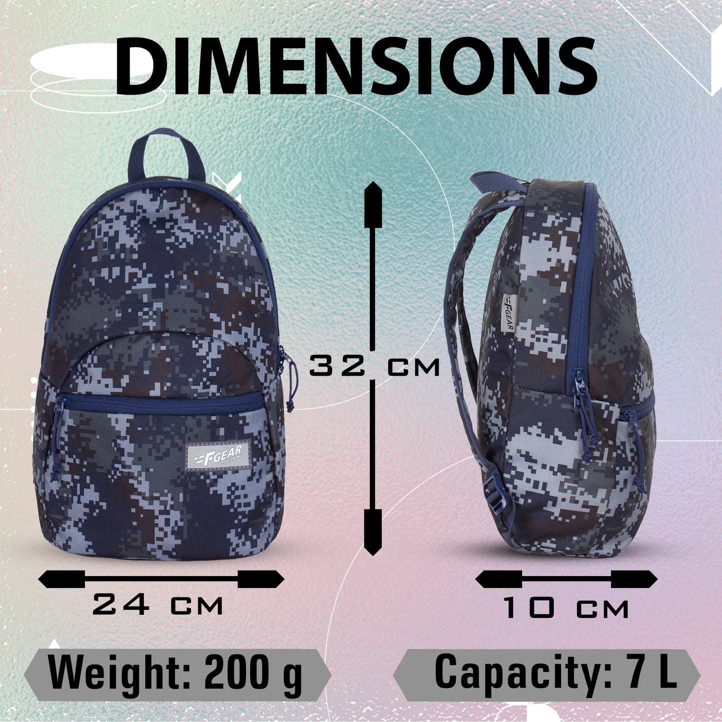 Ferris 7L Marpat Navy Backpack