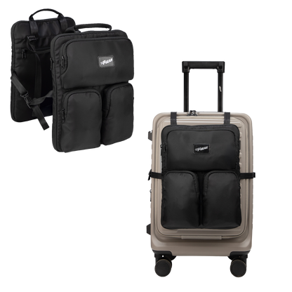 Lyon Black Over Luggage Organiser for Cabin Suitcase
