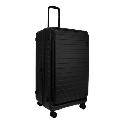 Windsor Black 76 cms Large Front Opening Trunk-Style Check-in Strolley with Expander