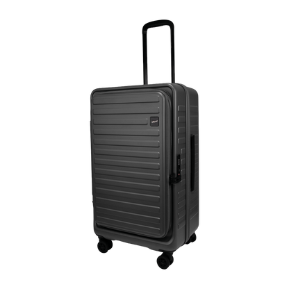 Windsor Steel Grey 68 cms Medium Front Opening Trunk-Style Check-in Strolley with Expander