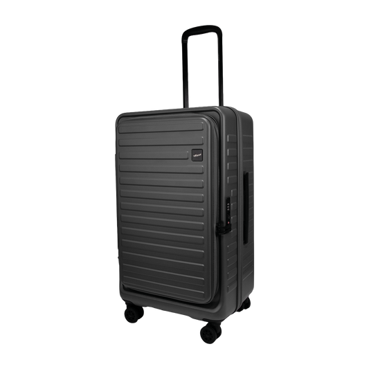 Windsor Steel Grey 68 cms Medium Front Opening Trunk-Style Check-in Strolley with Expander