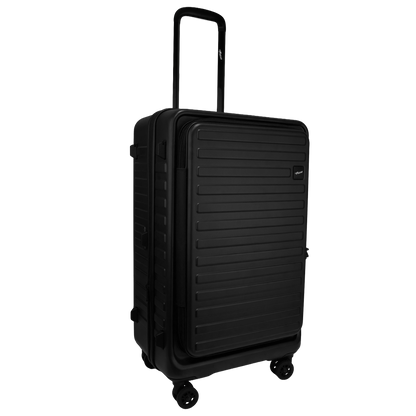 Windsor Black 68 cms Medium Front Opening Trunk-Style Check-in Strolley with Expander