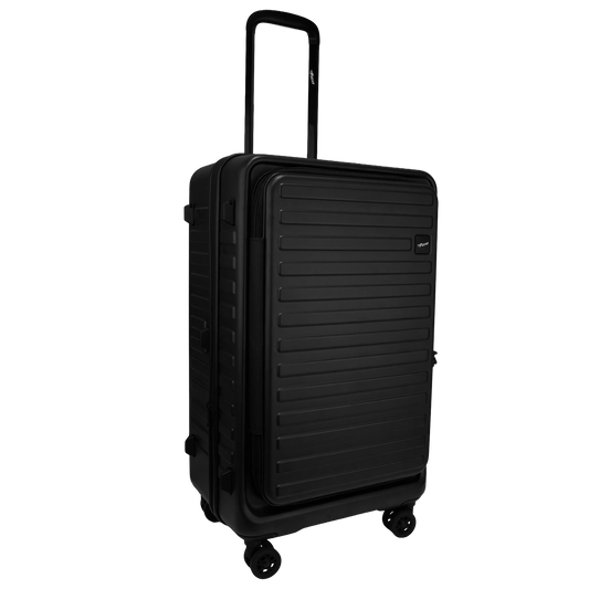 Windsor Black 68 cms Medium Front Opening Trunk-Style Check-in Strolley with Expander